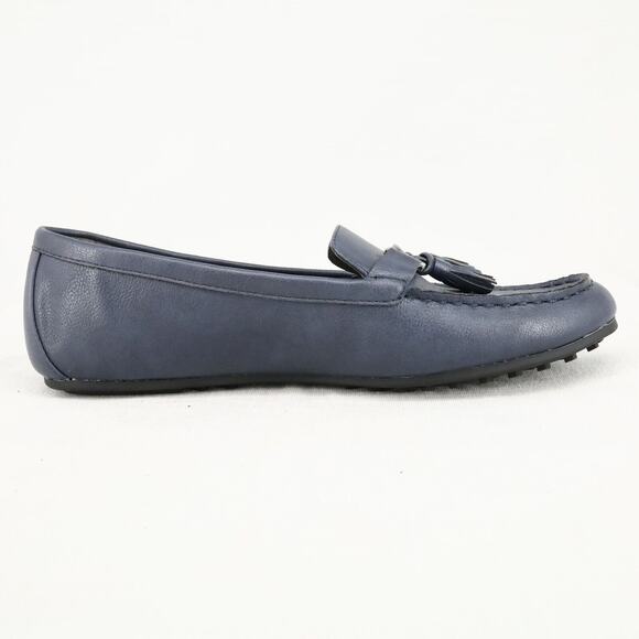 Aerosoles Shoes Womens 10.5 Navy Blue Loafers Flats Tassels Rubber Sole Deanna - Picture 12 of 13